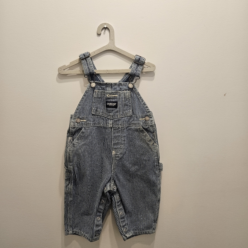 OshKosh B'gosh Navy Striped Overalls